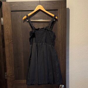 Elegant Black Ruffle Dress